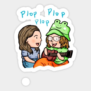 if i were a fish plop plop plop Sticker